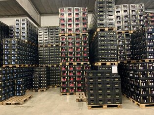 Besichtigung Martinsbräu -Bierkäästen